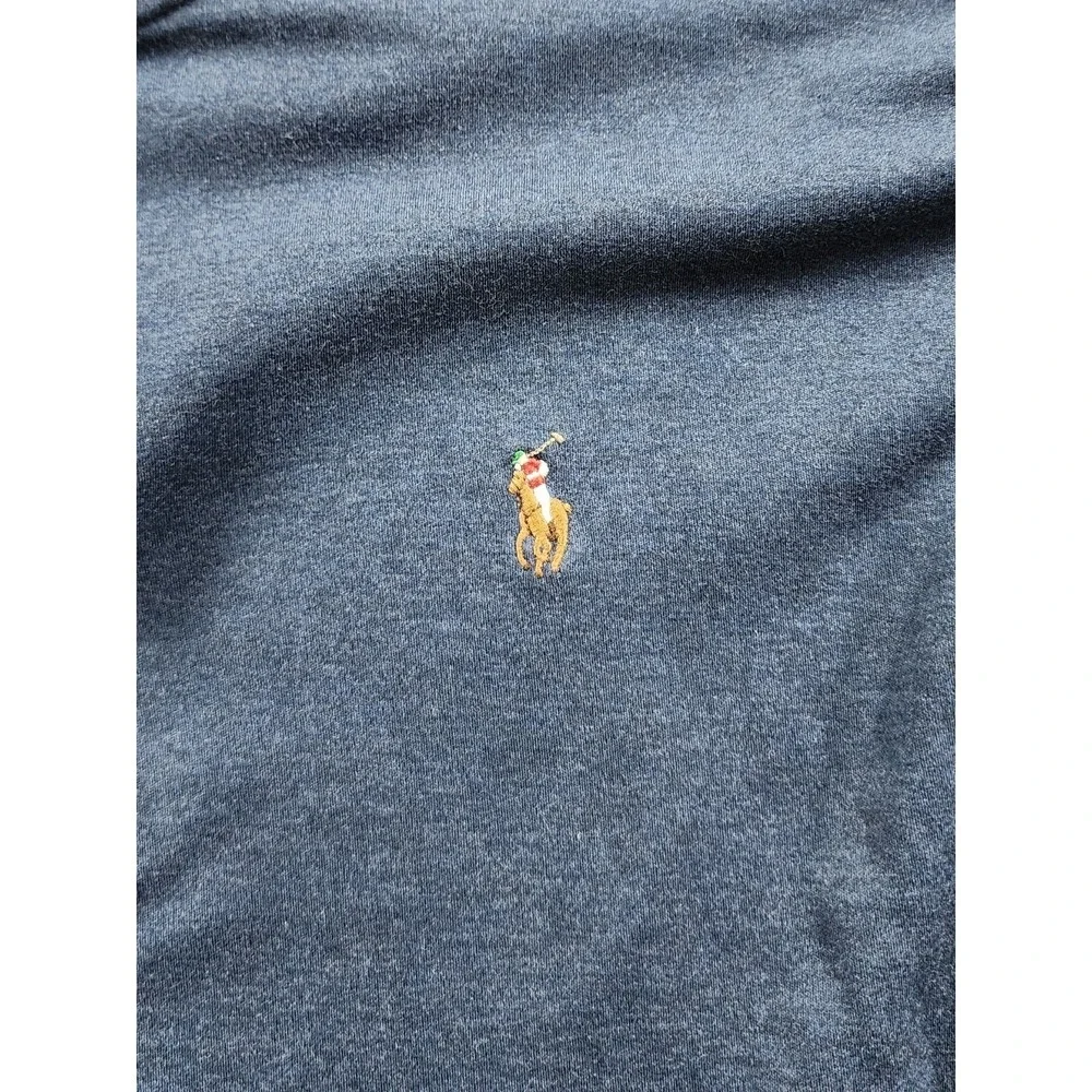 Polo Ralph Lauren Pima Soft Touch Long Sleeve Polo Golf Shirt Mens XL Navy